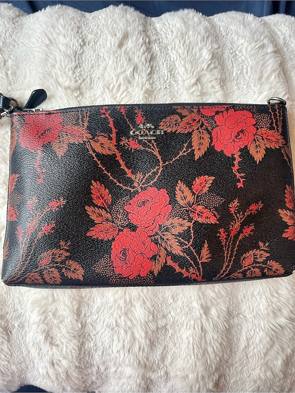 Coach Floral Thorn Large Wristlet
